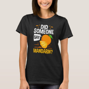 T-shirt Mandarin Orange Arbre Fruit Plante Jus Canne Frais