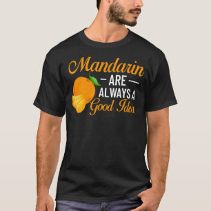 T-shirt Mandarin Orange Arbre Fruit Plante Jus Canne Frais