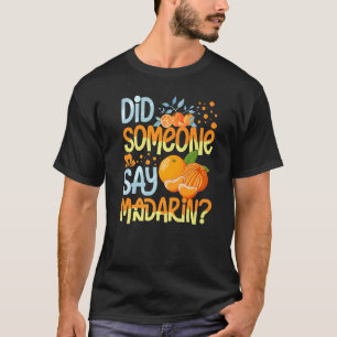 T-shirt Mandarin Orange Arbre Fruit Plante Jus Canne Frais