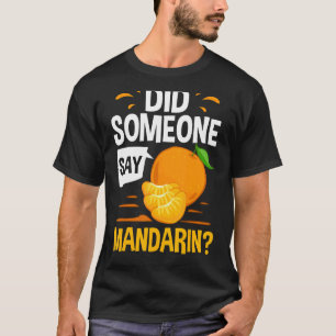 T-shirt Mandarin Orange Arbre Fruit Plante Jus Canne Frais