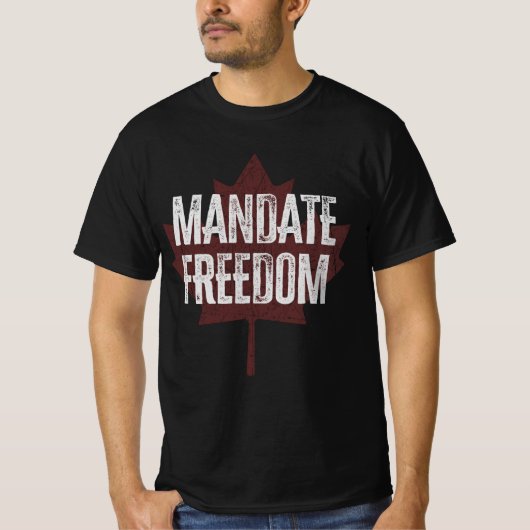 T-shirt Mandat Liberté | Canada Freedom Convoy 2022 (Devant)