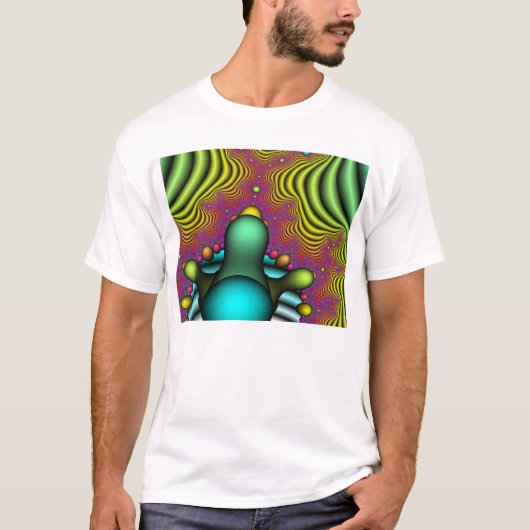 T-shirt Mandelbrot Chickadee (Devant)