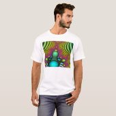 T-shirt Mandelbrot Chickadee (Devant entier)