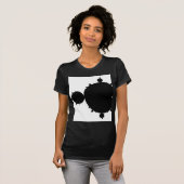 T-shirt Mandelbrot noir (Devant entier)