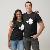 T-shirt Mandelbrot noir et blanc (Unisexe)