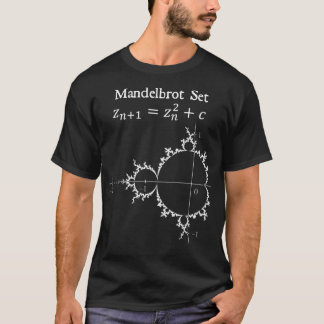 T-shirt Mandelbrot Set Chaos Butterfly Physics Math Teache