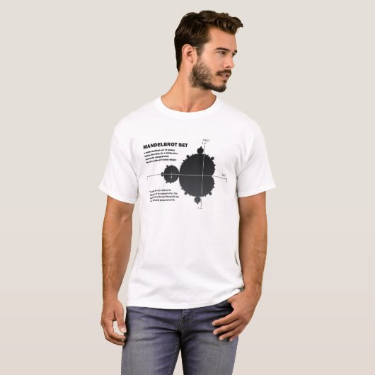 T-shirt Mandelbrot set: fractal: science: mathematics (Devant entier)