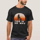 T-shirt Mando Retro This is The Way and the Ba (Devant)