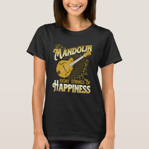 T-shirt Mandolin Huit Cordes De Bonheur - Mandolin Fol