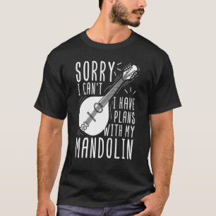 T-shirt Mandolin Instrument Music Player Débutant Leçon 6