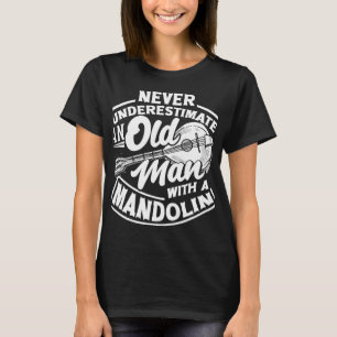 T-shirt Mandolin Lover Mandolinist Vieux Lecteur Mandolin