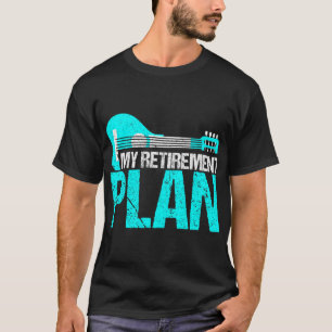 T-shirt Mandolin Lover Mon plan de retraite Mandolin Music