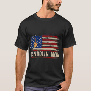 T-shirt Mandolin Lover Vintage Mandolin Maman Américaine U