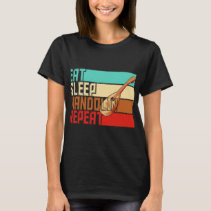 T-shirt Mandolin Lover Vintage Manger Dormir Répéter Mando