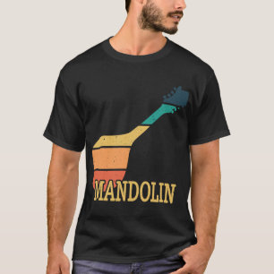 T-shirt Mandolin Lover Vintage Silhouette Mandolin