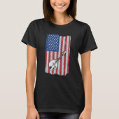 T-shirt Mandolin Usa Flag Mandolin Player Mandolinist (Devant)
