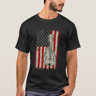 T-shirt Mandolin vintage Country Music Bluegrass Américain