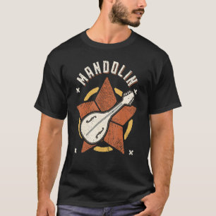 T-shirt Mandolin Vintage Retro Classic Music