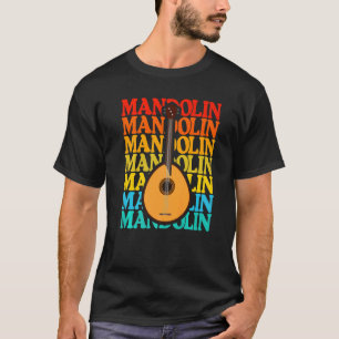 T-shirt Mandoline Instrument à Cordes Musique Vintage  
