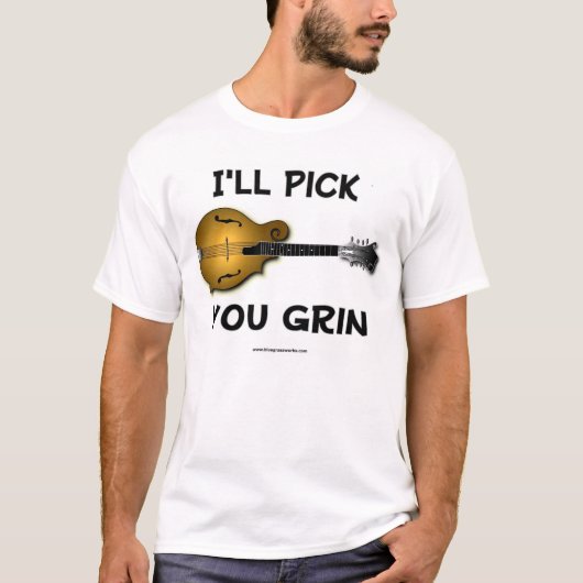 T-shirt Mandoline - je sélectionnerai, vous grimace (Devant)