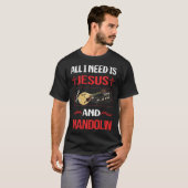 T-shirt Mandoline Jésus drôle (Devant entier)