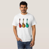 T-SHIRT MANDOLINES COLORÉES LUMINEUSES ! (Devant entier)