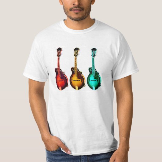T-SHIRT MANDOLINES COLORÉES LUMINEUSES ! (Devant)