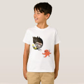 T-shirt Mandy et bulle la pieuvre (Devant entier)