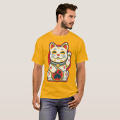 T-shirt Maneki Neko - Chat chanceux (Devant entier)