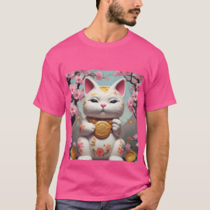 T-shirt Maneki Neko Fortune Chat Bonne Chance