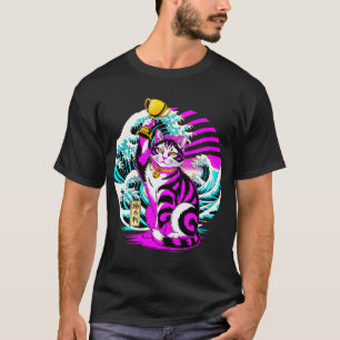 T-shirt Maneki-neko victorieux - Chat de la Chance Japonai