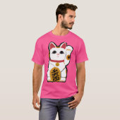 T-shirt Maneki Neko Waving Chat (Devant entier)