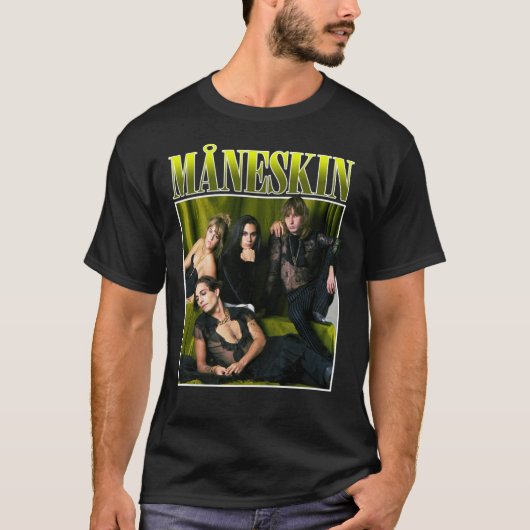 T-shirt MANESKIN Måneskin Winner Eurovision Rock Band 2021 (Devant)