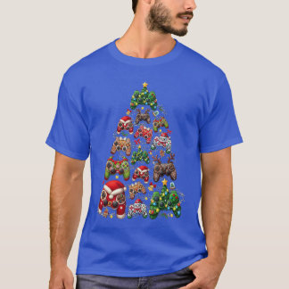 T-shirt Manette de jeu drôle rétro Noël Xmasree Ga