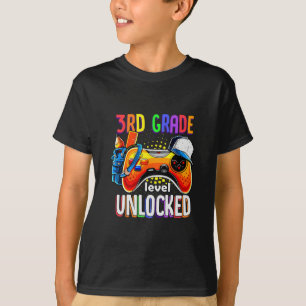 T-shirt Manette de jeu Gamer Ck pour l'école niveau 3e tro
