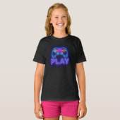 T-shirt Manette de jeu Neon (Devant entier)