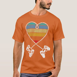 T-shirt Manette de jeu rétro vintage Cadeau de cœur pour j