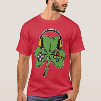 T-shirt Manette de jeu Saint-Patrick Shamrock Joueur I