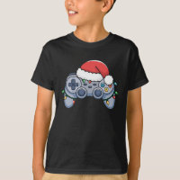 Manette de jeu vidéo chapeau de Noël de père Noël 