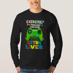 T-shirt Manette de jeu vidéo Extra Lives Joueurs rétro gar