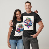 T-shirt Manette de jeu YouTube 16 bits fondue (Unisexe)