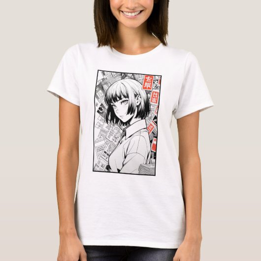 T-shirt Manga Art Portrait (Devant)
