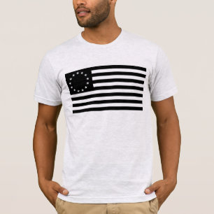 T-shirt Manga, drapeau de Betsy Ross ou drapeau américain