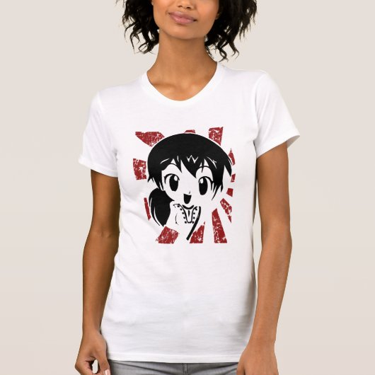 T-shirt Manga heureux (Devant)
