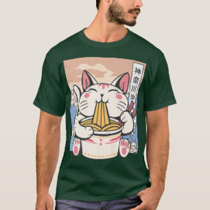 T-shirt Manga Neko Ramen Amoureux des chats871
