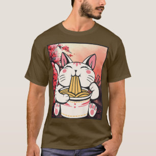 T-shirt Manga Neko Ramen Cat Lover 852