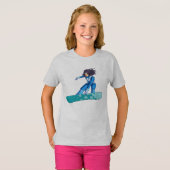 T-shirt Manga Snowboarder Girl (Devant entier)