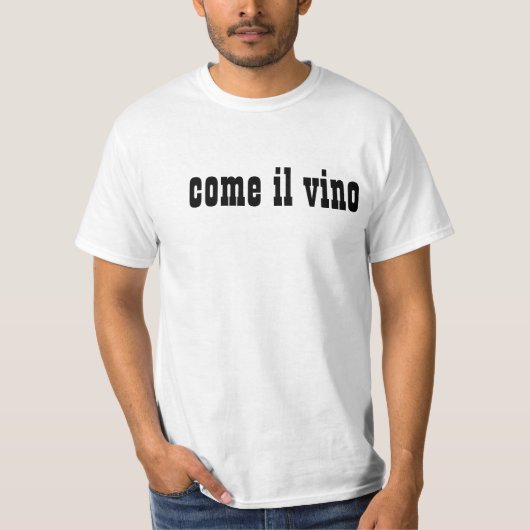 T-shirt mange il vino (Devant)