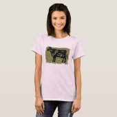 T-shirt Mange Kale, Pas Vache (Devant entier)