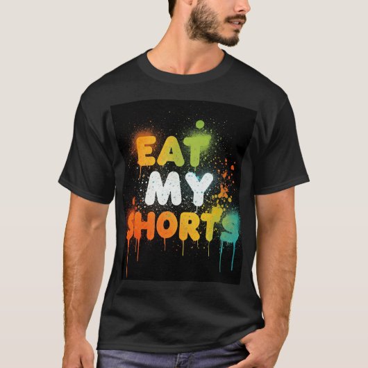 T-shirt Mange mes shorts (Devant)